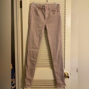 Women’s jeans. American Eagle brand, xtra long light pink jeans